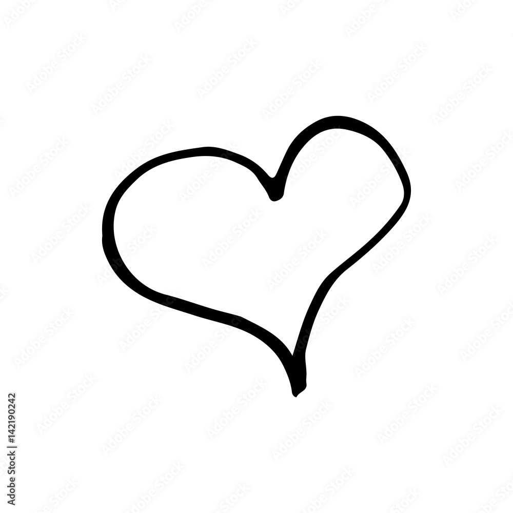 Hand Drawn Heart Vector Illustration Hand Drawn Heart Vector Illustration