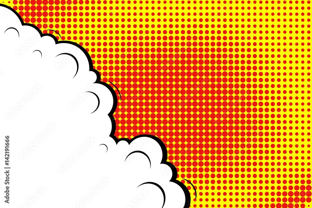 Abstract creative concept vector comic pop art style blank, layout template with clouds beams and isolated dots background. For sale banner, empty speech bubble set, illustration halftone book design. Abstract creative concept vector comic pop art style blank, layout template with clouds beams and isolated dots background. For sale banner, empty speech bubble set, illustration halftone book design.