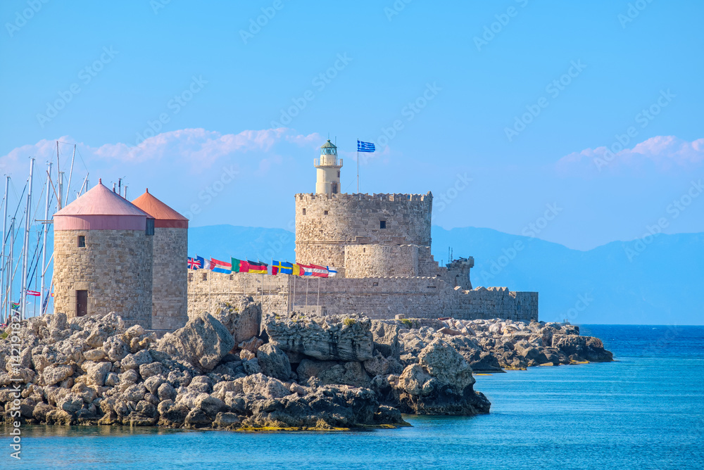 Agios Nikolaos Fortress. Rhodes, Greece