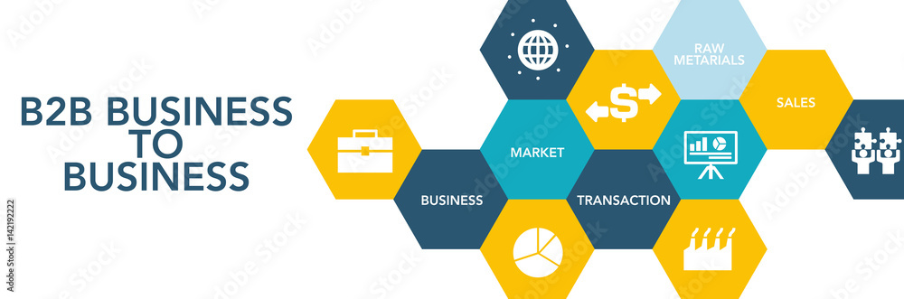 B2B Busıness To Busıness Icon Concept B2B Busıness To Busıness Icon Concept