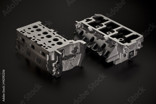 Car industry. Two Metal parts of cast iron