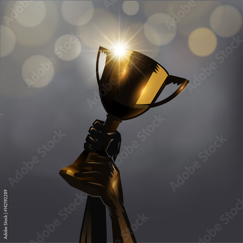 hand up trophy