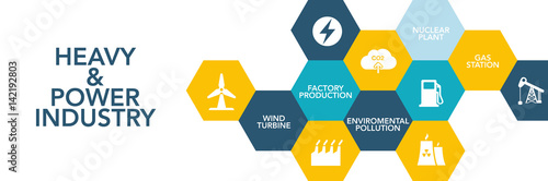 Heavy & Power Industry Icon Concept