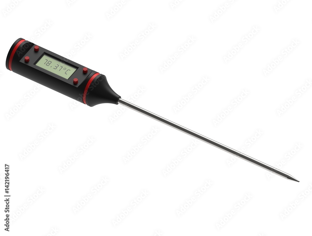 3d illustration of thermometer isolated on background 3d illustration of thermometer isolated on background