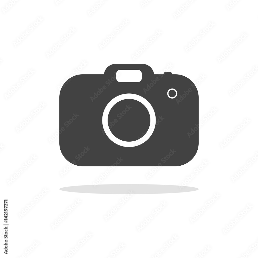 Camera icon Isolated on white background ,Flat style. Camera icon Isolated on white background ,Flat style.