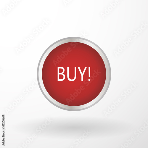 Free Download Sell icon, red website button isolated on white background. - GFXLoad
