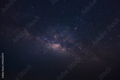 Milky way galaxy.Long exposure photograph.With grain © sripfoto