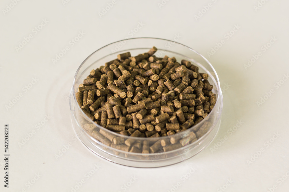 shrimp feed isolated background shrimp feed isolated background