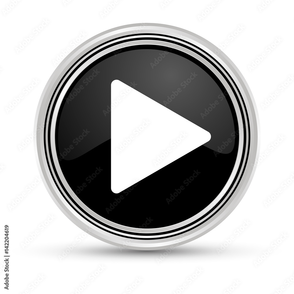 Schwarzer Button - PLAY - Abspielen Schwarzer Button - PLAY - Abspielen
