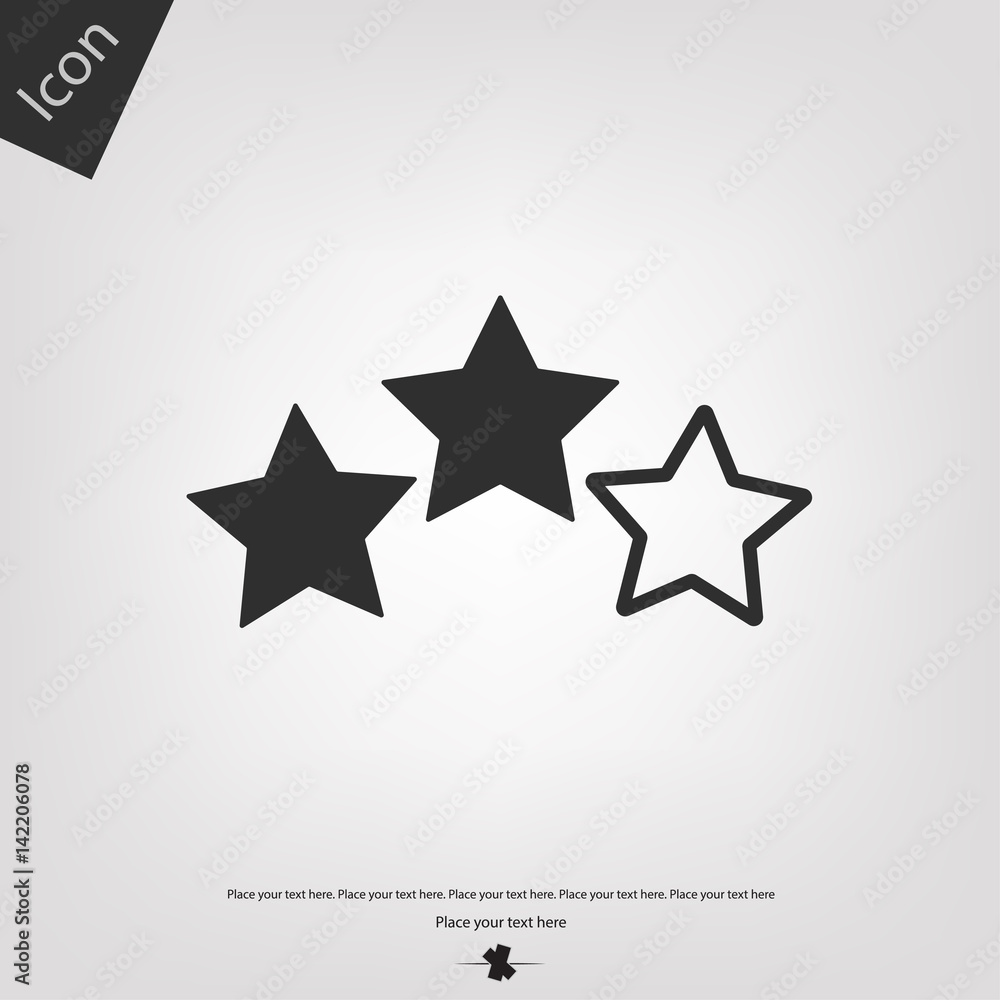 Rating star vector icon Rating star vector icon