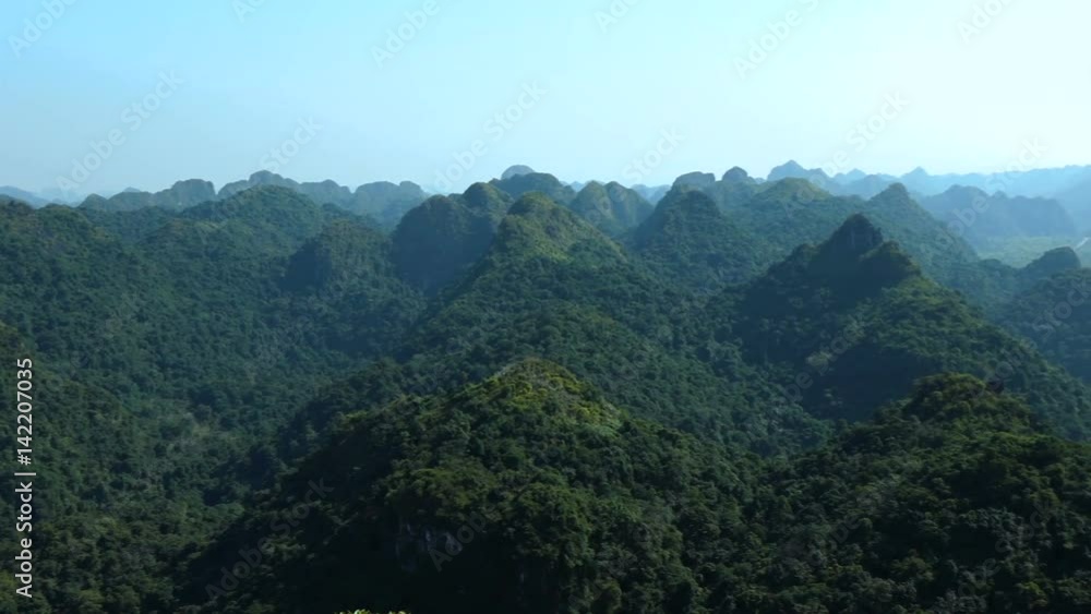 Beautiful views of Cat Ba Island from the observation deck at Ngu Lam peak. Cat Ba National Park is a visually stunning and ecologically diverse national park.
Beautiful views of Cat Ba Island from the observation deck at Ngu Lam peak. Cat Ba National Park is a visually stunning and ecologically diverse national park.