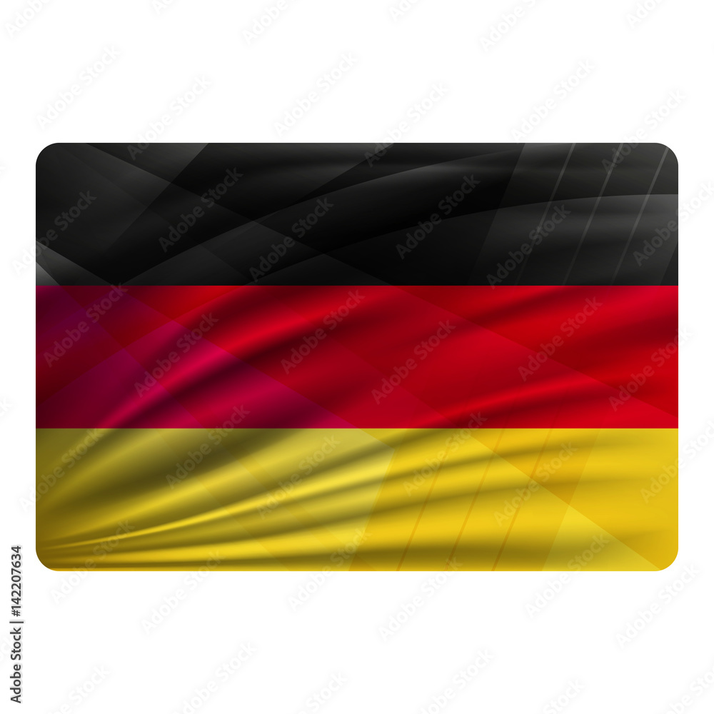 National flag of Germany in modern design style. National flag of Germany in modern design style.