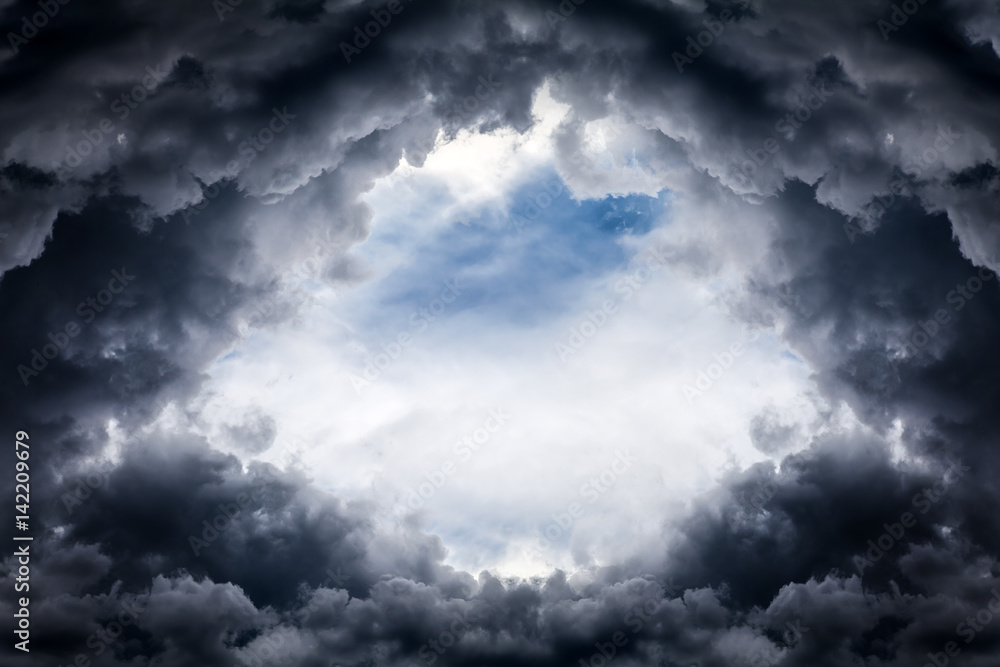 Hole in the Dramatic Clouds Hole in the Dramatic Clouds