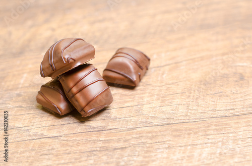 Healthy raw energy balls with cocoa