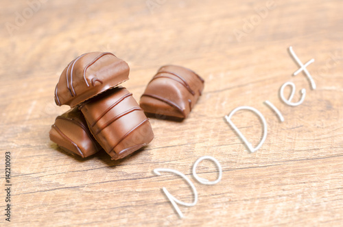 Healthy raw energy balls with cocoa