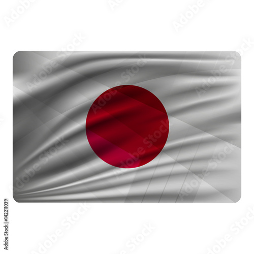 Free Download National flag of Japan in modern design style. - GFXLoad