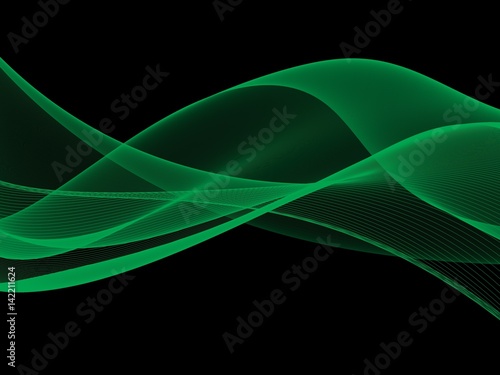 фотографія Dark Abstract Waves Background