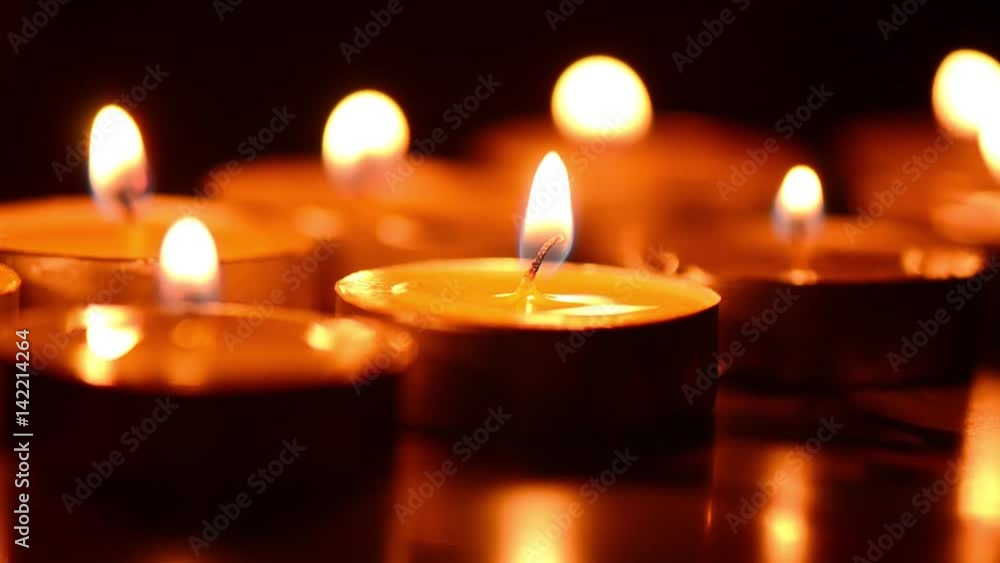 Burning candles. Candles light background. Candle flame at night. Burning candles. Candles light background. Candle flame at night.