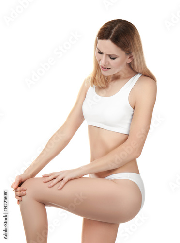 Young woman suffering from ...