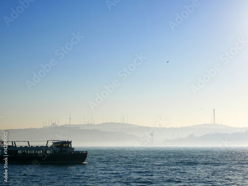 A cruise on Bosphorus Strait, Istanbul, Turkey