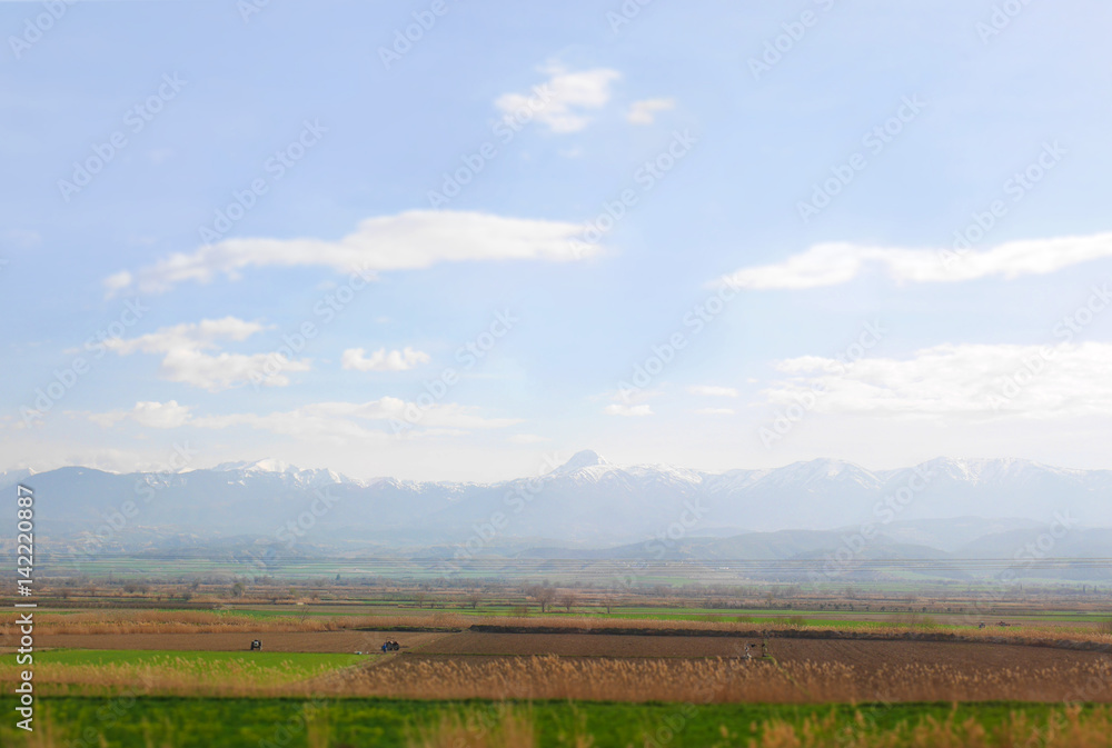 Turkey's countryside scenic landscape