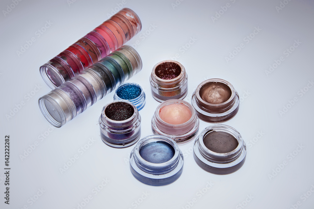 collection of cosmetics for make-up artist. collection of cosmetics for make-up artist.