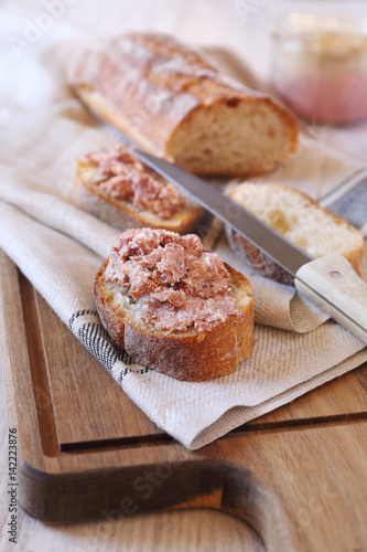  French rillettes, meat spread