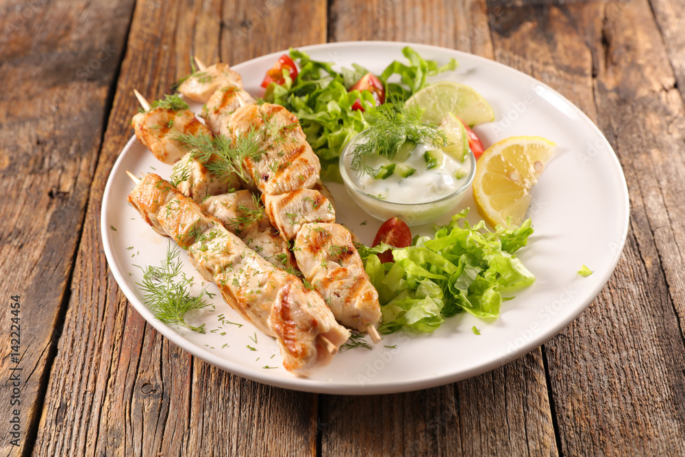 grilled chicken and salad grilled chicken and salad