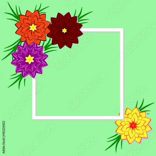 Vector floral illustration. Design for invitations, weddings, bi