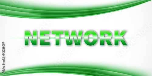 Abstract green digital communication technology background.