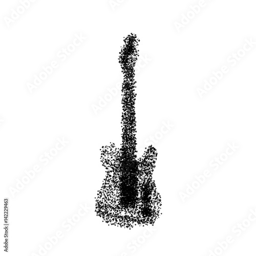 Abstract guitar, easy all editable