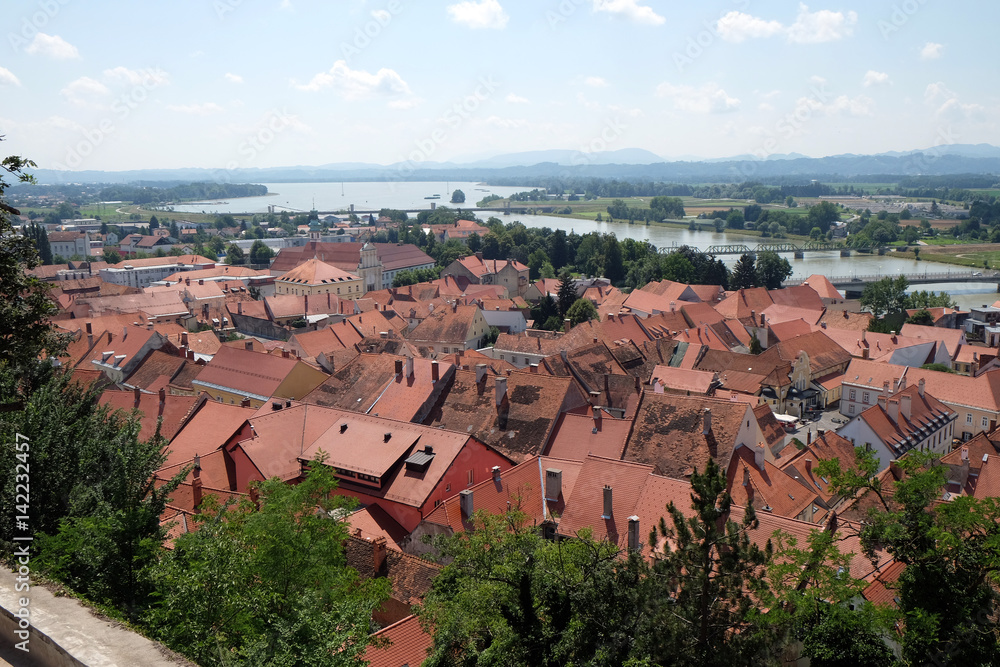 Ptuj, town on the Drava River banks, Lower Styria Region, Slovenia