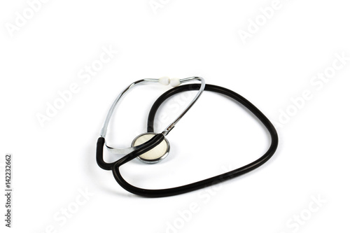 Medical stethoscope isolated
