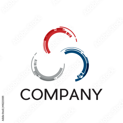 Vector sign industry with abstract gear. Engineer and mechanical concept