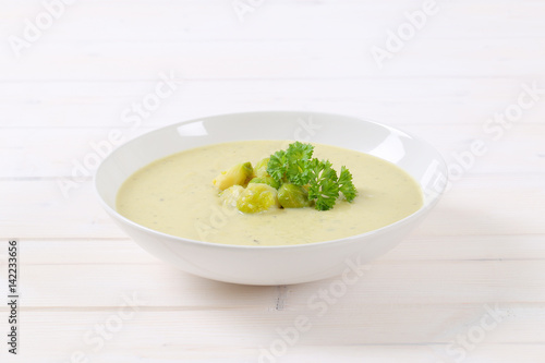 cream of Brussels sprouts soup
