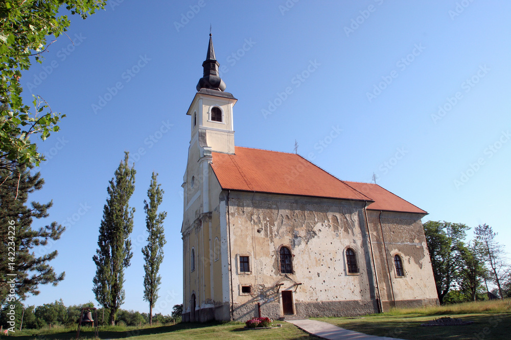Parish Church of Saint Martha in Sisinec, Croatia on August 23, 2011.