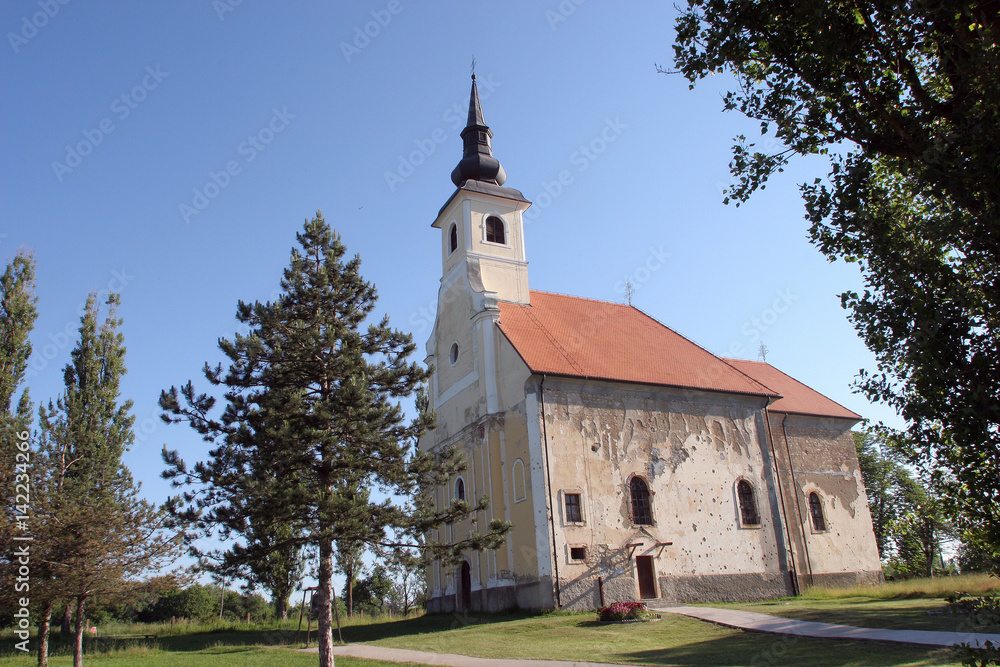Parish Church of Saint Martha in Sisinec, Croatia on August 23, 2011.