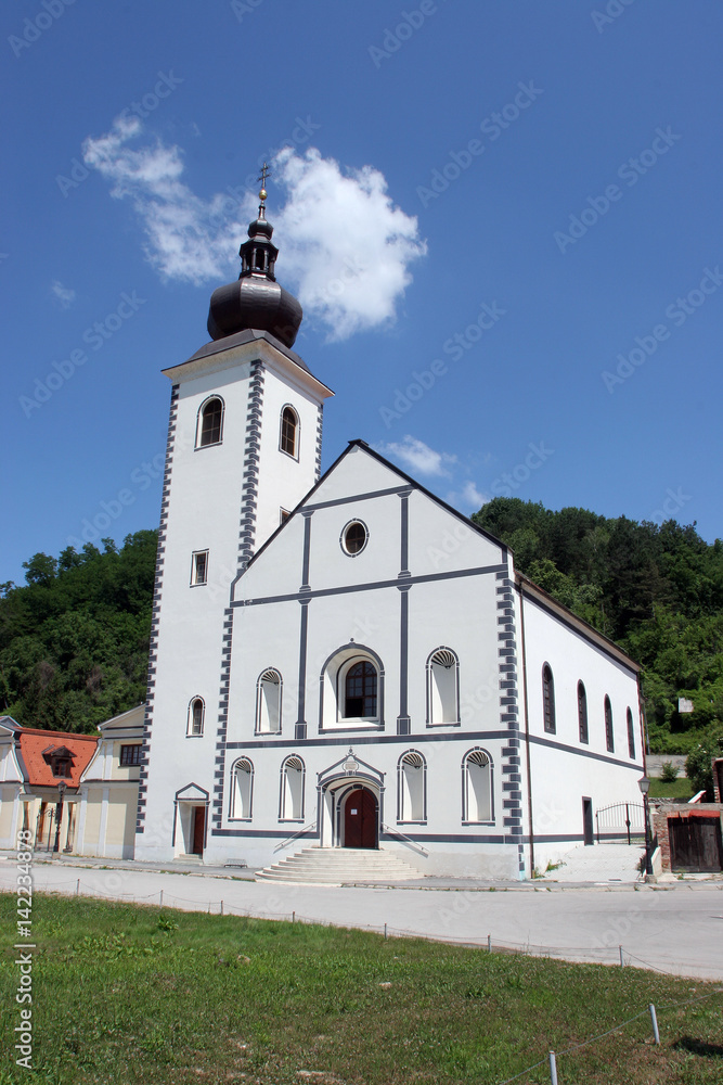 Parish Church of Saint Nicholas in Hrvatska Kostajnica, Croatia.