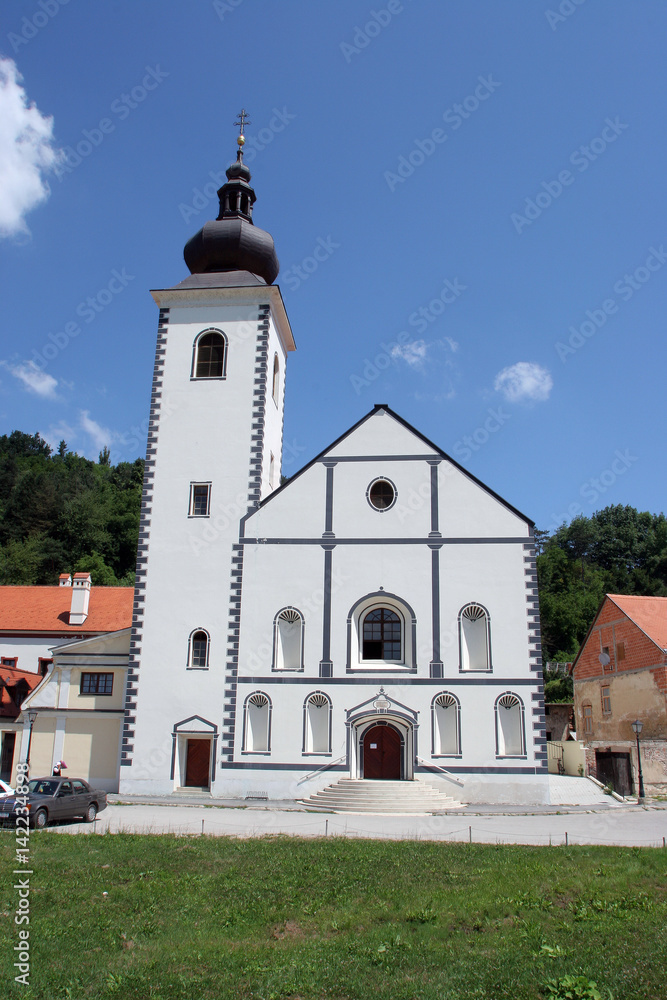 Virgin Mary with baby Jesus, Castle in Ptuj, town on the Drava River banks, Lower Styria Region, Slovenia