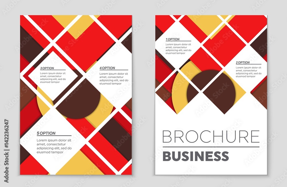 © happyvector071 - Abstract vector layout background set. For art template design, list, front page, mockup brochure theme style, banner, idea, cover, booklet, print, flyer, book, blank, card, ad, sign, sheet,, a4.