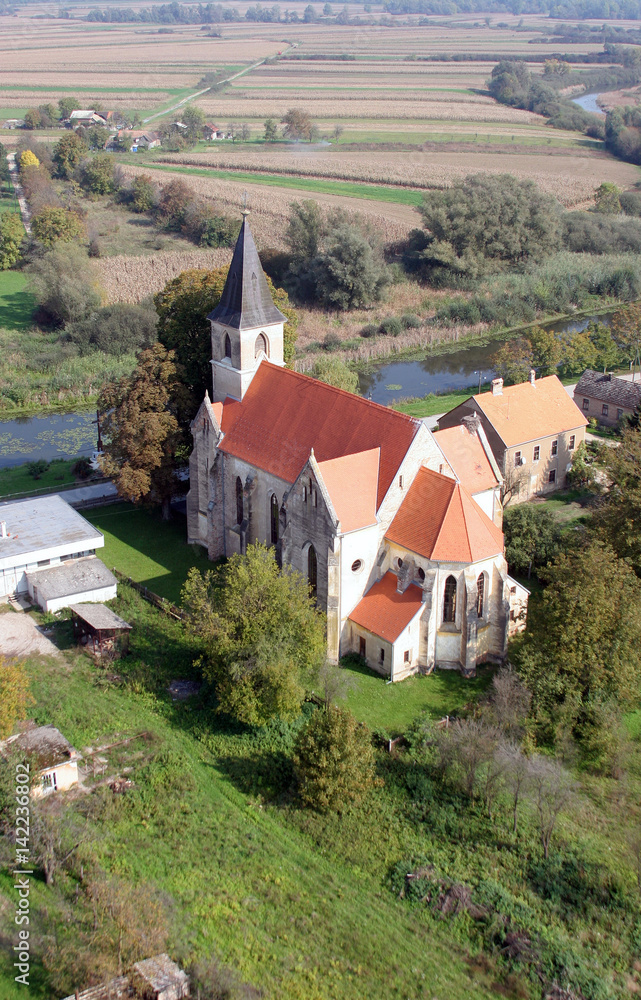 Parish Church of Saint Peter in Velesevec, Croatia.