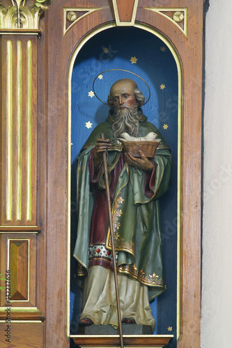 Saint Joachim statue in the Parish Church of Saint Martin in Scitarjevo, Croatia on August 23, 2011.