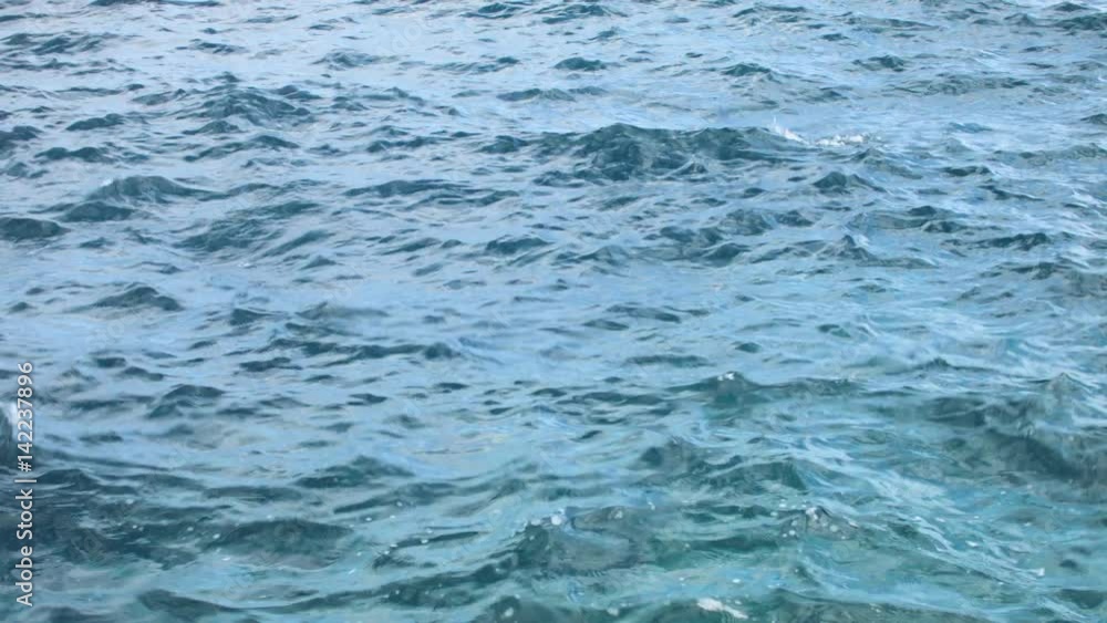 Rough Sea. Waves Moving Down Rough Sea. Waves Moving Down