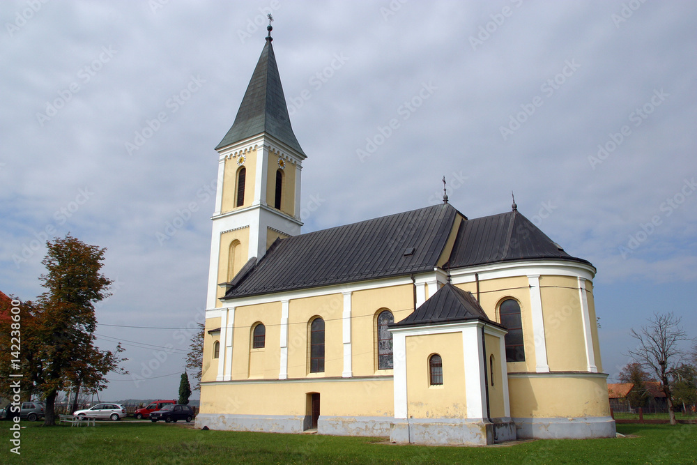Parish Church of Saint Joseph in Sisljavic, Croatia.