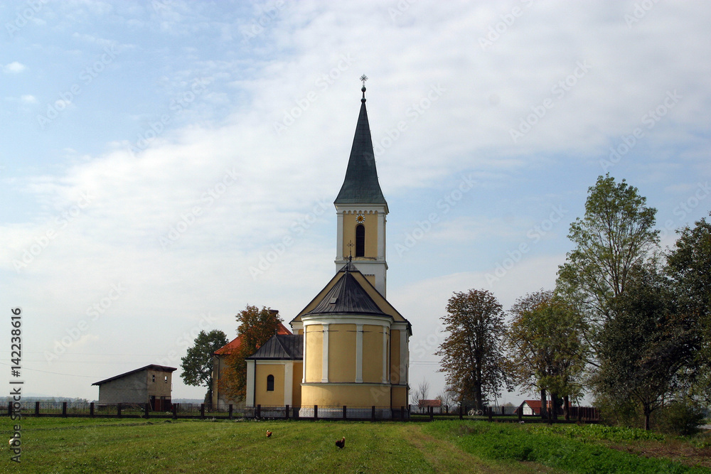 Parish Church of Saint Joseph in Sisljavic, Croatia on July 10, 2007.