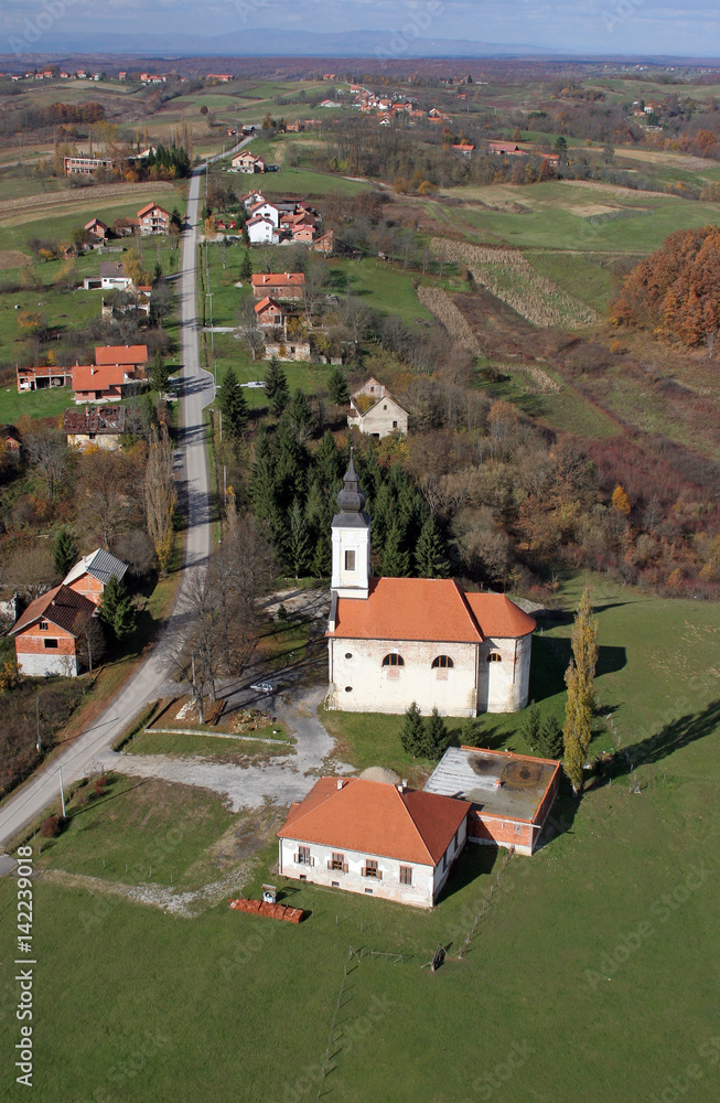 Fototapeta premium Parish Church of Saint Anthony of Padua in Bucica, Croatia.