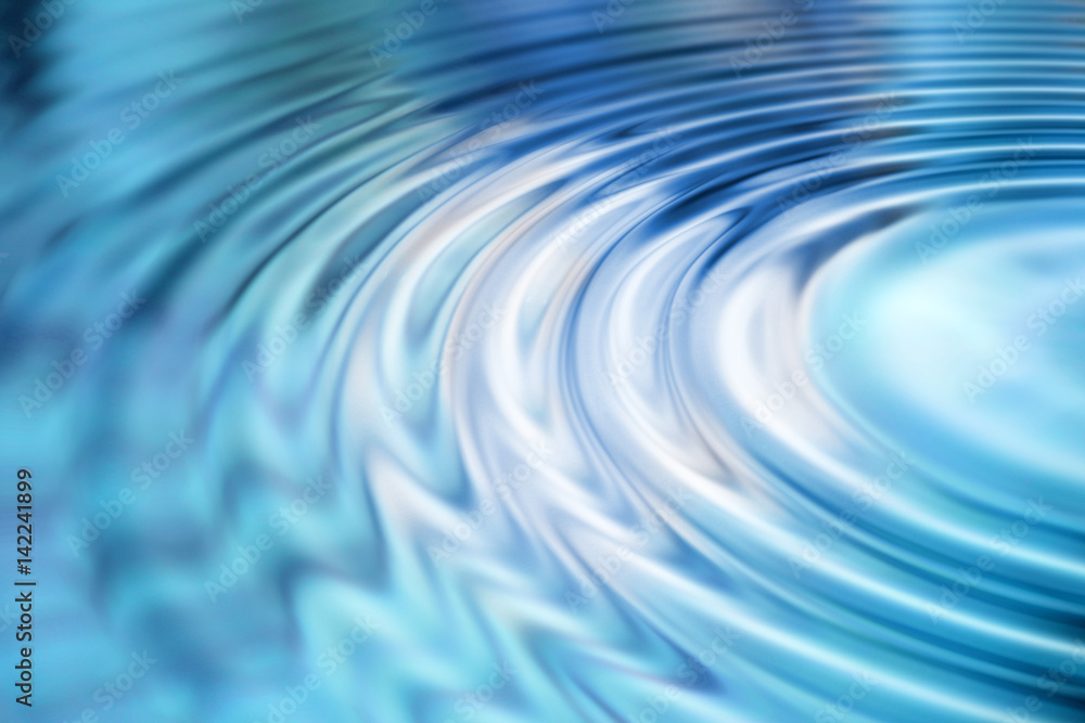 Abstract blue ripples background - obrazy, fototapety, plakaty 