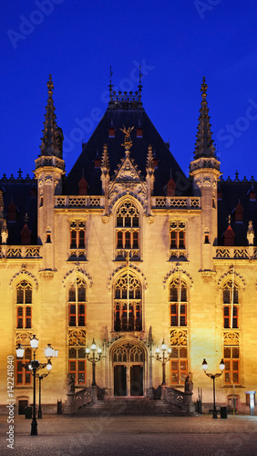 Province Court - Provinciaal Hof in Bruges. Belgium
