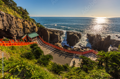Fototapeta Udo jingu, a Shinto shrine located on Nichinan coastline, Kyushu, Japan