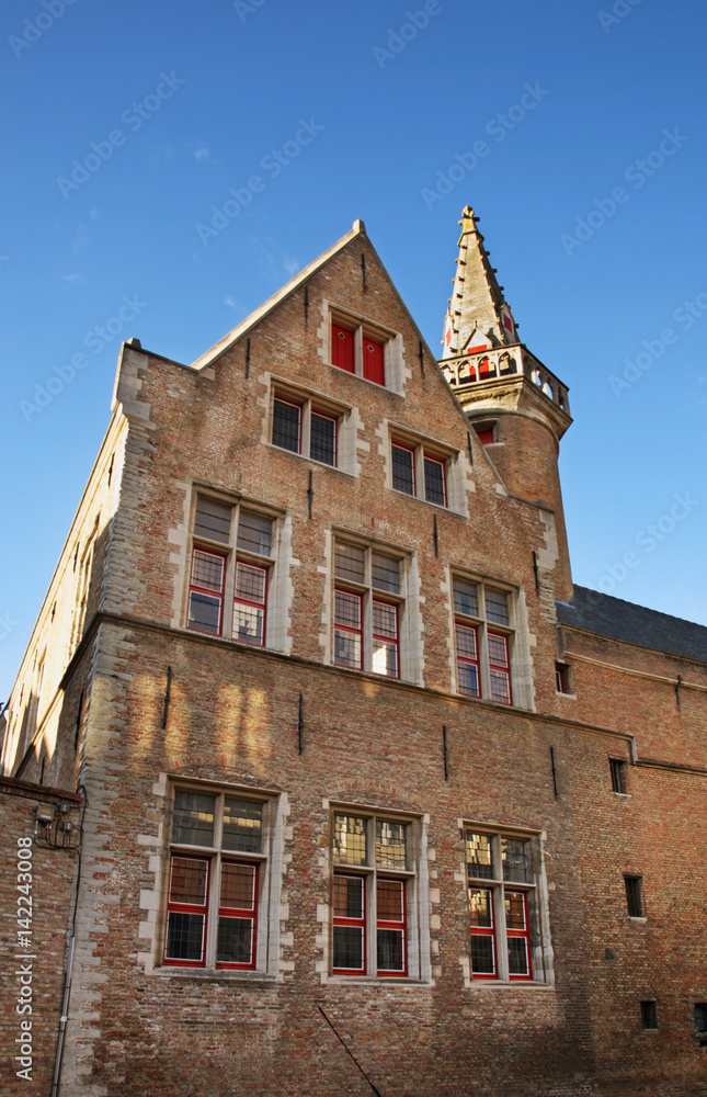 Hof Bladelin - Bladelin court in Bruges. Belgium